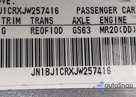 2018 Nissan Rogue Sport S из США, поврежденный, VIN JN1BJ1CRXJW257416